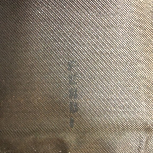 MFENDI Zucca Navy Canvas Brown Leather Trim Snap Trifold Keycase - Picture 12 of 17